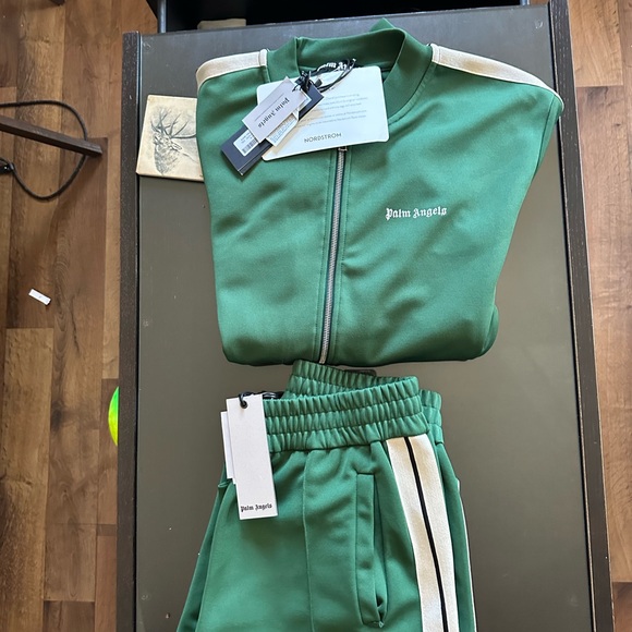 Palm Angels Forest Green Complete tracksuit